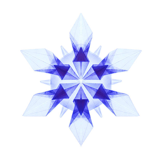 istock Origami snowflakes 500250888