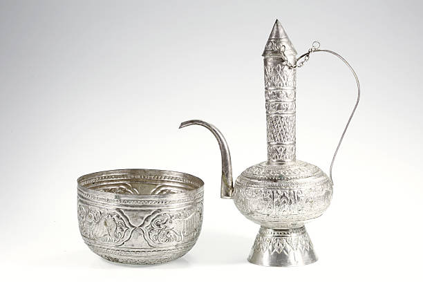 istock Silver bowl crafts of Thailand. 500254797