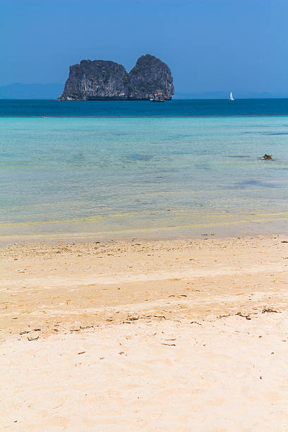 Turquoise water four islands at Koh Lanta, Thailand