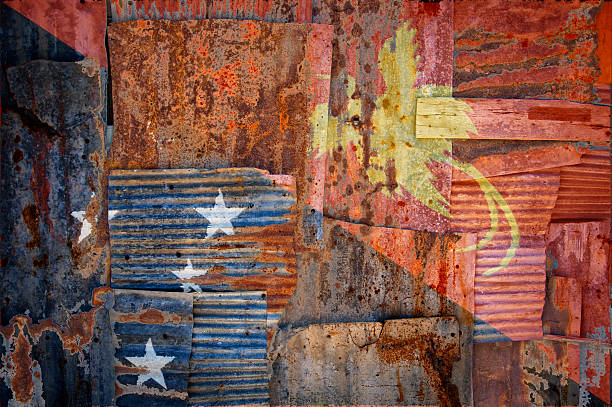 istock Corrugated Iron Papua New Guinea Flag 500259912