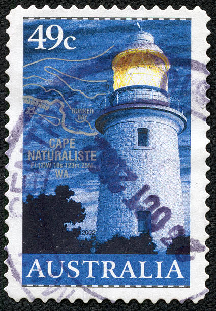 istock Australia stamp shows Fire tower on Cape Natureliste WA 500260227