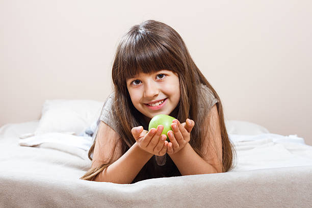 istock Healthy snack for little girl 500260314