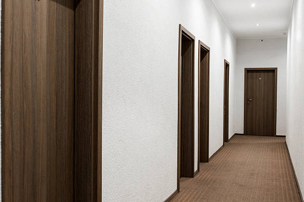 istock hallway with closed doors 500260920