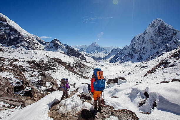 istock Hiking in Himalaya mountains 500261214