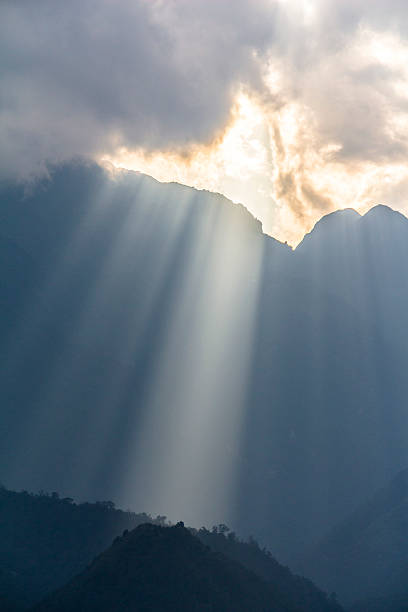 istock Light beam through clouds in Vietnam 500261222
