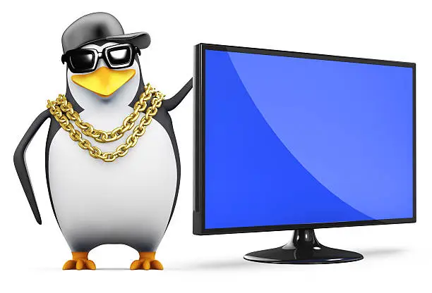 Photo of 3d Rapper penguin has a new television monitor