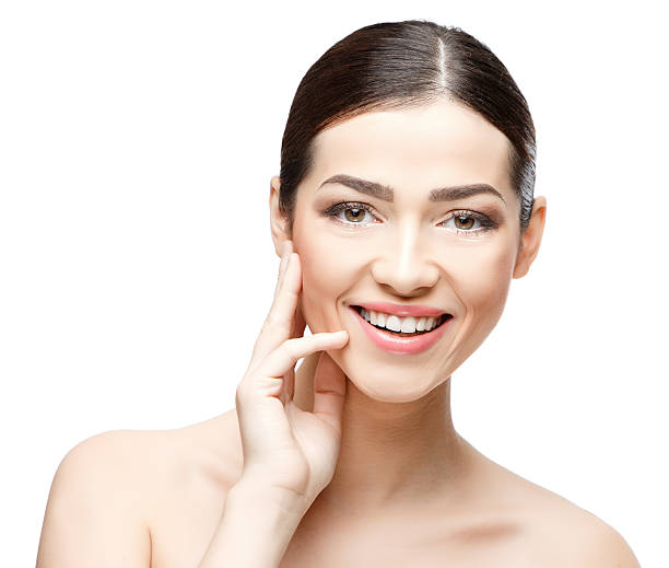istock Beautiful Woman with Clean Fresh Skin 500262010