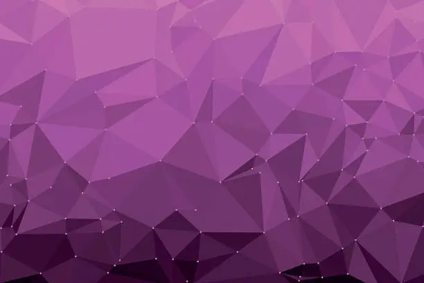 Vector illustration of Orchid Triangle Polygon Pattern