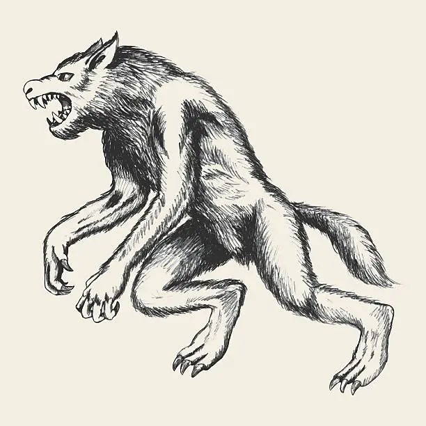 Vector illustration of Werewolf