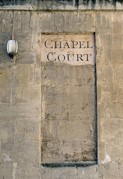 istock Chapel Court and electric light in Bath England 500262568