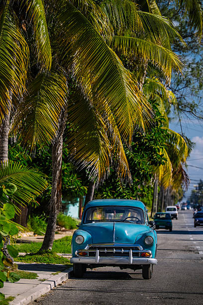 istock Blue Vintage car in Miramar 500262884
