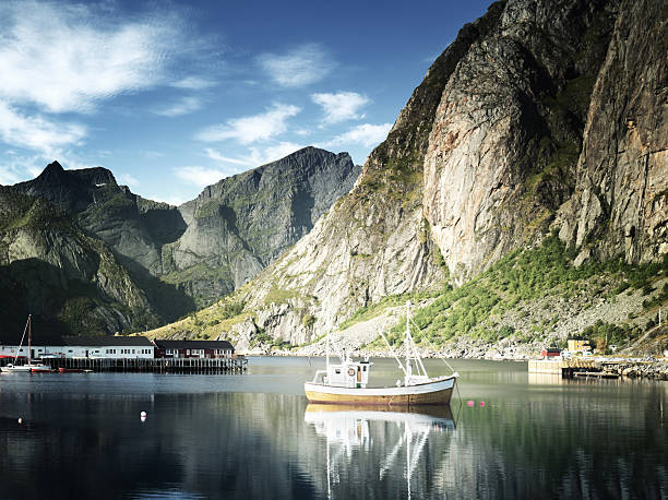 istock sunset - Reine, Lofoten islands, Norway 500263438