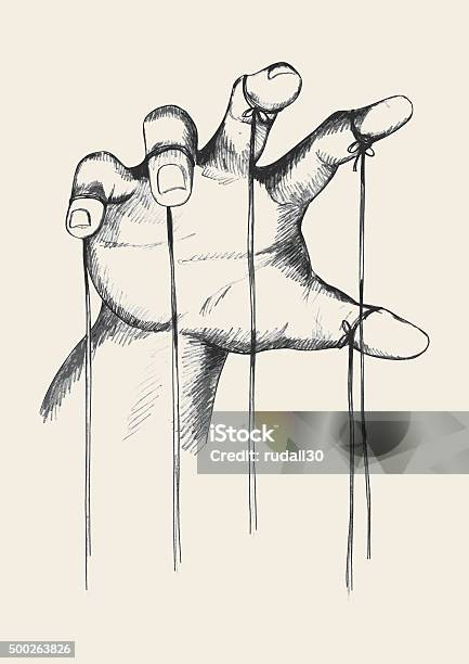 Puppet Master Stock Illustration - Download Image Now - Puppet, Authority, Control