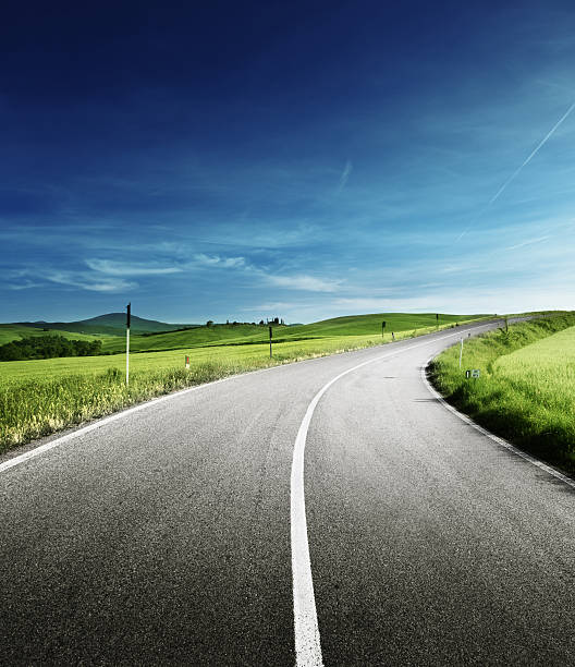 istock asphalt road in Tuscany, Italy 500264898
