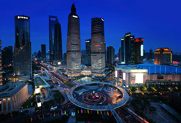 istock Shanghai night view, China 500265076