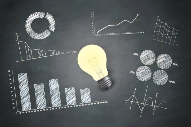 istock The blackboard was commercial symbols and lighting 500275379