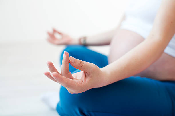 istock Prenatal yoga 500276017