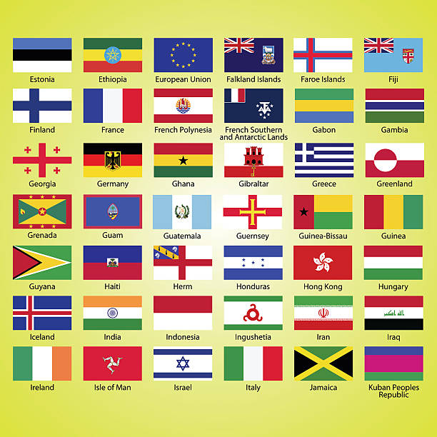 istock Flags of the world, collection, listed alphabetically icon 500279693
