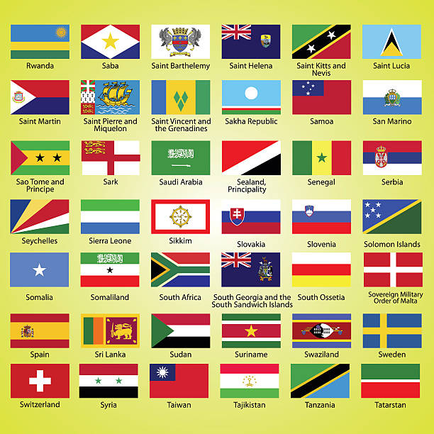 istock Flags of the world, collection, listed alphabetically icon 500279889