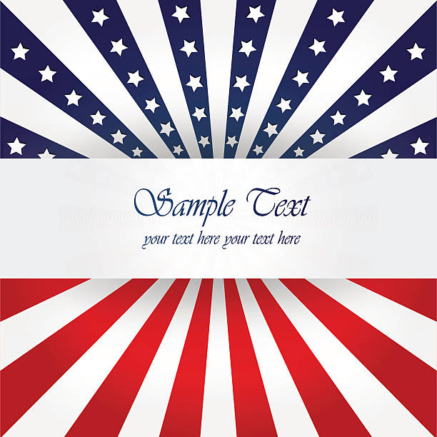 American Flag Design American Flag, Vector background for Independence Day and other events. Illustration in EPS 10 government borders stock illustrations