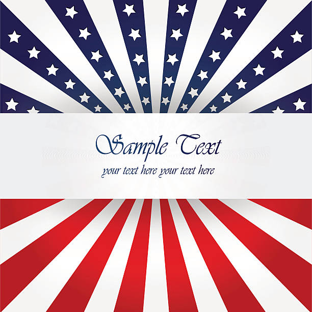 American Flag Design American Flag, Vector background for Independence Day and other events. Illustration in EPS 10 american flag business cards stock illustrations