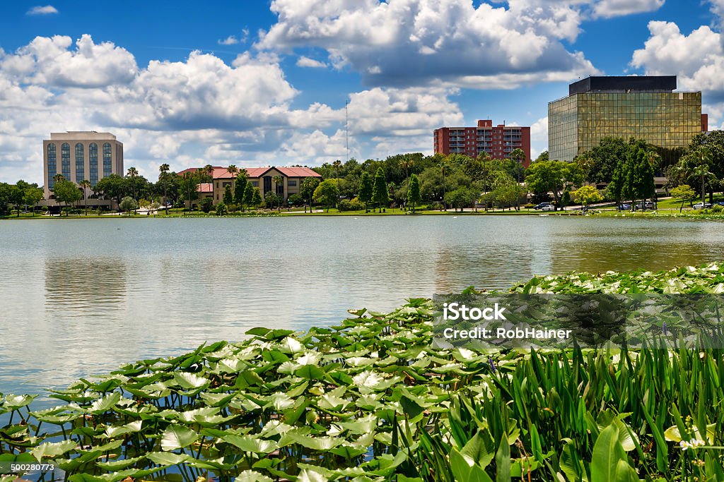 Downtown Lakeland, Florida Downtown Lakeland, Florida, on Lake Mirror Lakeland - Florida Stock Photo