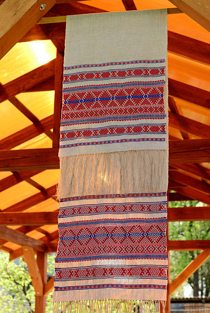 istock Russian traditional handmade towel 500280987