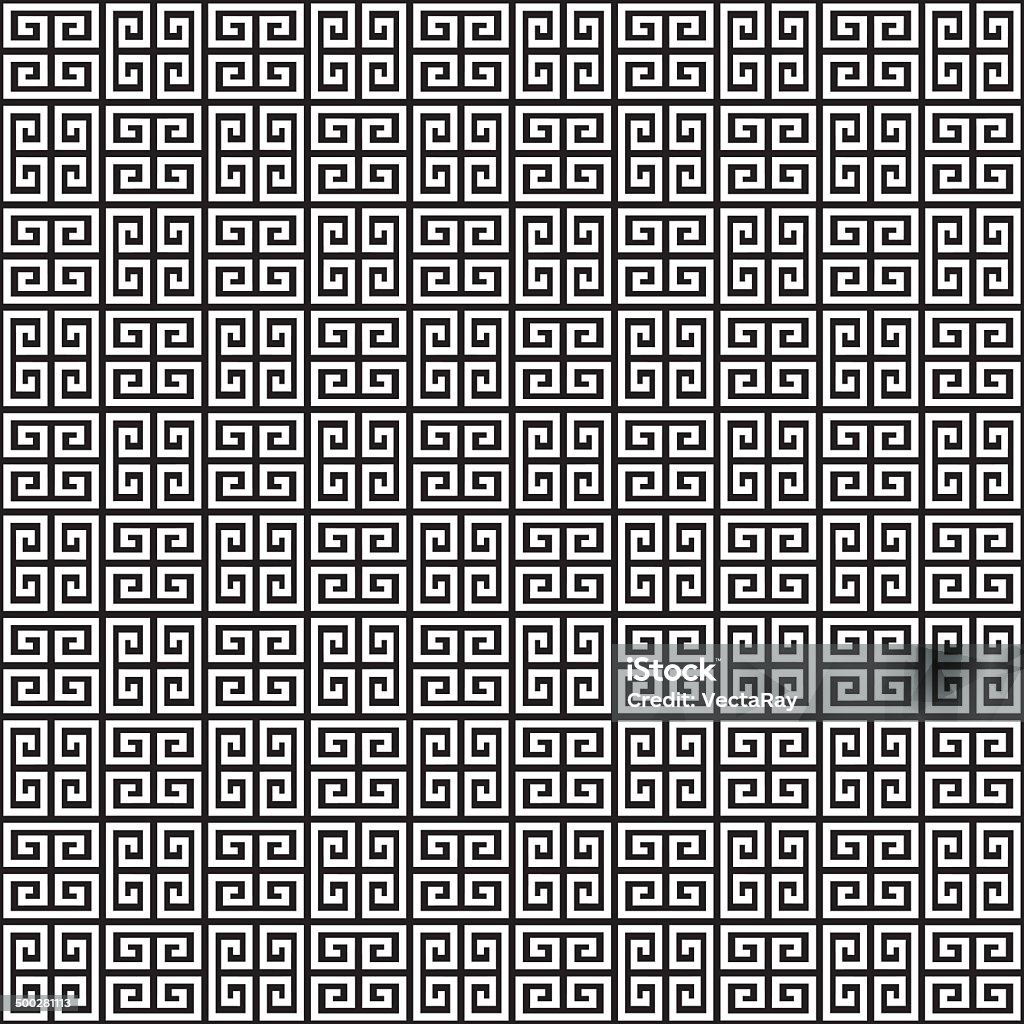 Nahtlose Hintergrund Muster Textur Mäanderdesign - Lizenzfrei Römisch Vektorgrafik