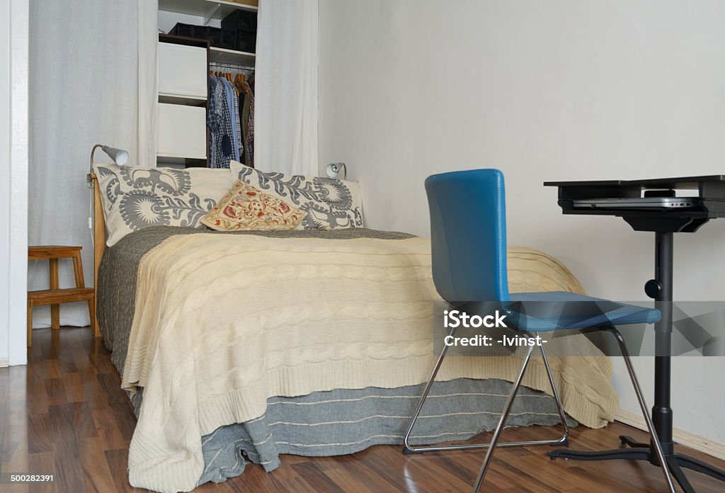 Room interior Interior of bedroom with wardrobe Bed - Furniture Stock Photo