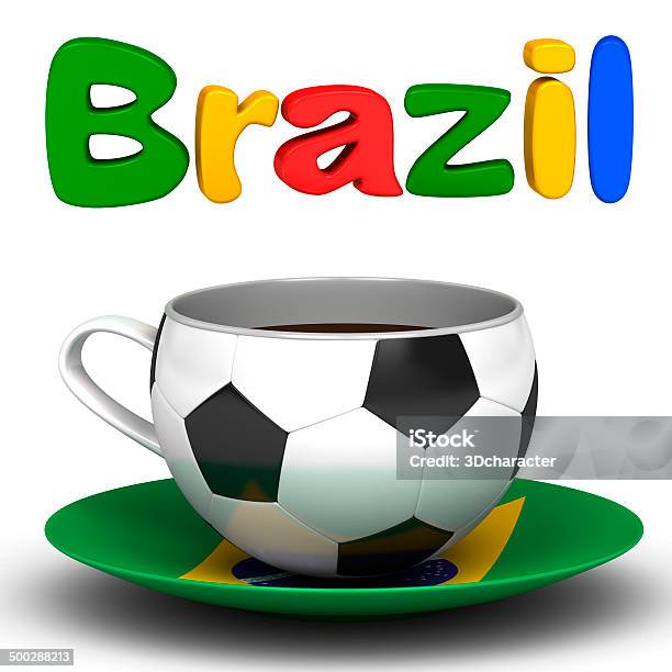 Brazil Soccer Mug Stock Photo - Download Image Now - Aspirations, Award, Brazil