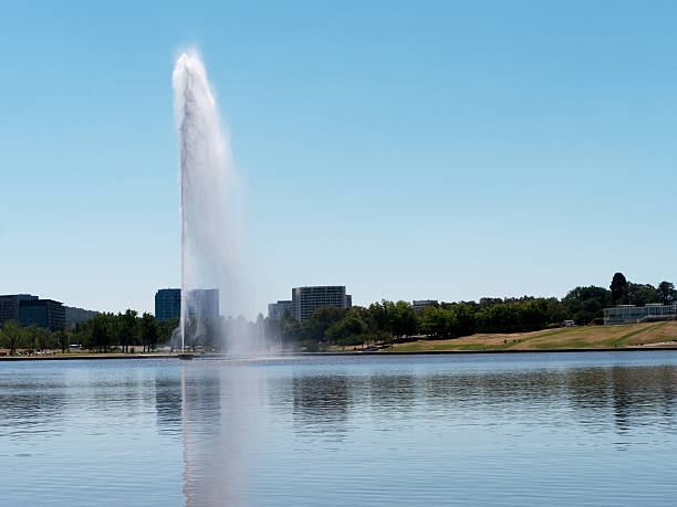 Captain Cook Memorial Fountain stock photo