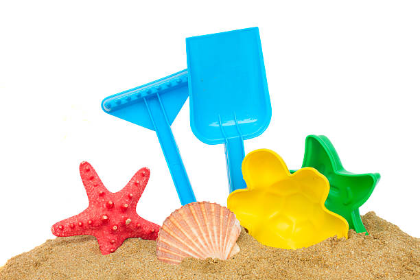 istock beach toys in sand 500290531