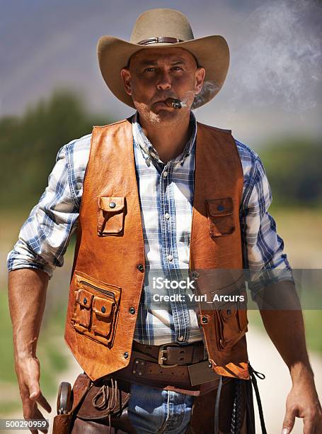 Are You Ready For This Partner Stock Photo - Download Image Now - 40-49 Years, Cowboy, Full Length