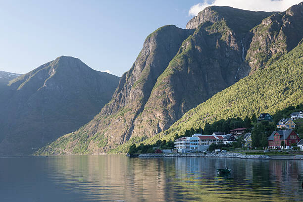 istock Fjord in Aurland at white night 500291147