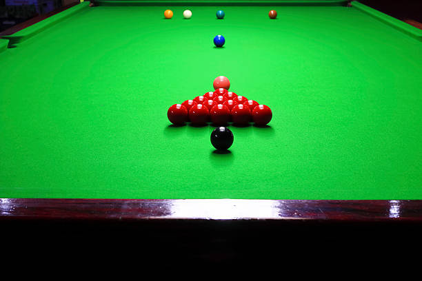 istock opening frame of the snooker 500291981