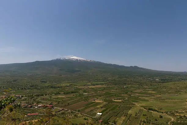 The volcano Aetna in Sicily and agriculture