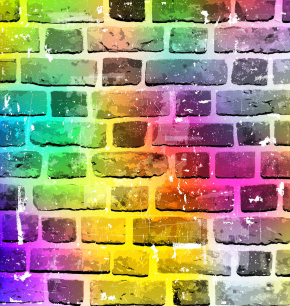 istock Abstract urban art background with vibrant shiny colors 500293781