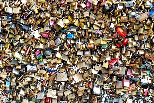 Now campaign calls 'love locks' to be banned, because their weight put the structural integrity of the bridge at risk.