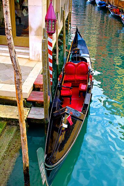 istock Colorful Gondola and Gondola Pole, Venice 500294385