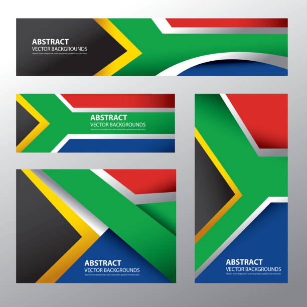 ilustraciones, imágenes clip art, dibujos animados e iconos de stock de abstract sudáfrica bandera surafricana colores (arte vectorial - flag south african flag south africa national flag