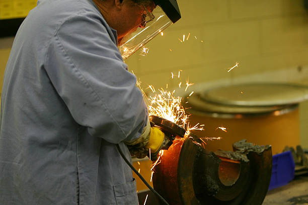 Man Grinds stock photo