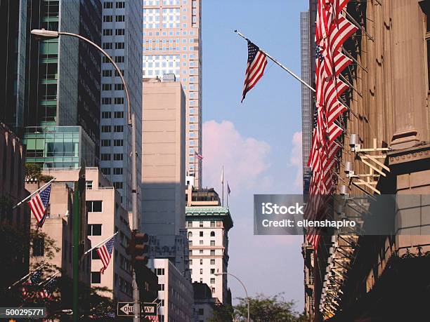 Fifth Avenue Stock Photo - Download Image Now - American Flag, City, Fifth Avenue
