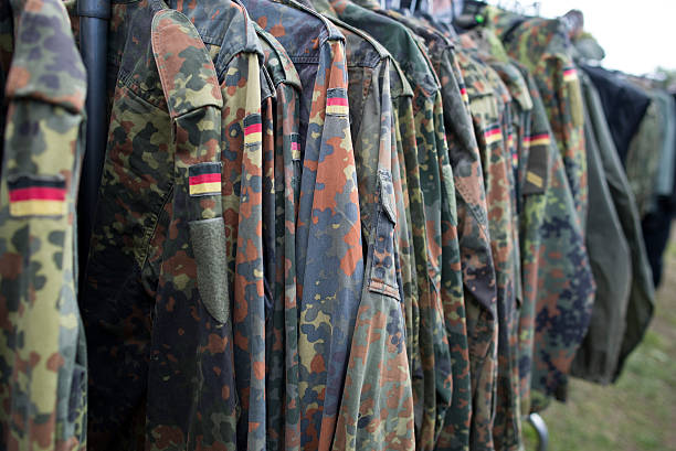 Close-up of alemán uniforme. - foto de stock