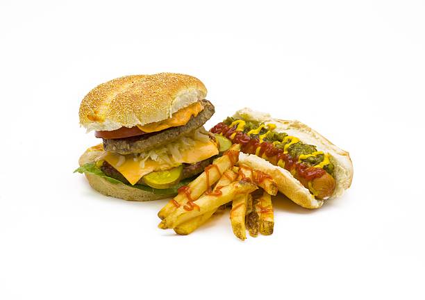 istock hamburger and hotdog meal 500298438