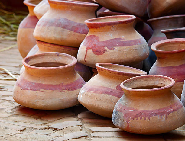 istock Pottery products at  a market 500298476