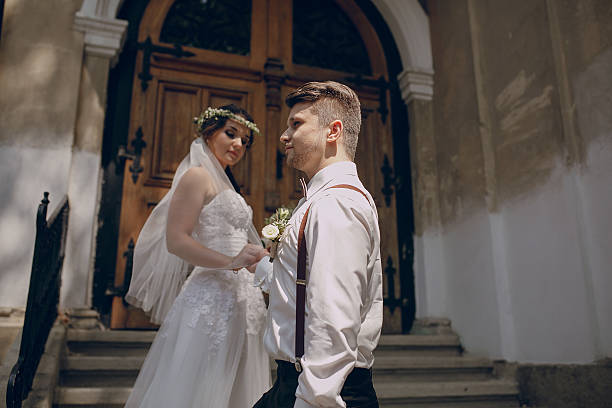 istock wedding church couple 500300442