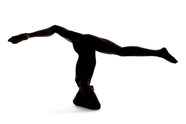 istock Silhouette of Flexible Male Dancer 500301306