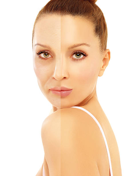 istock Aging process.Portrait of beautiful mid-age  woman. 500301450