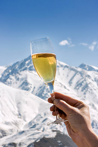 istock Raise one´s glass with champagne 500302454
