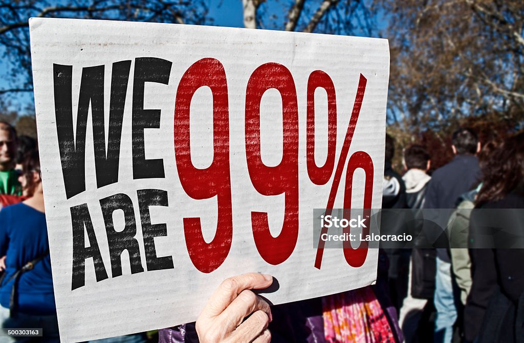 Estamos 99% - Foto de stock de Ocupar Wall Street libre de derechos